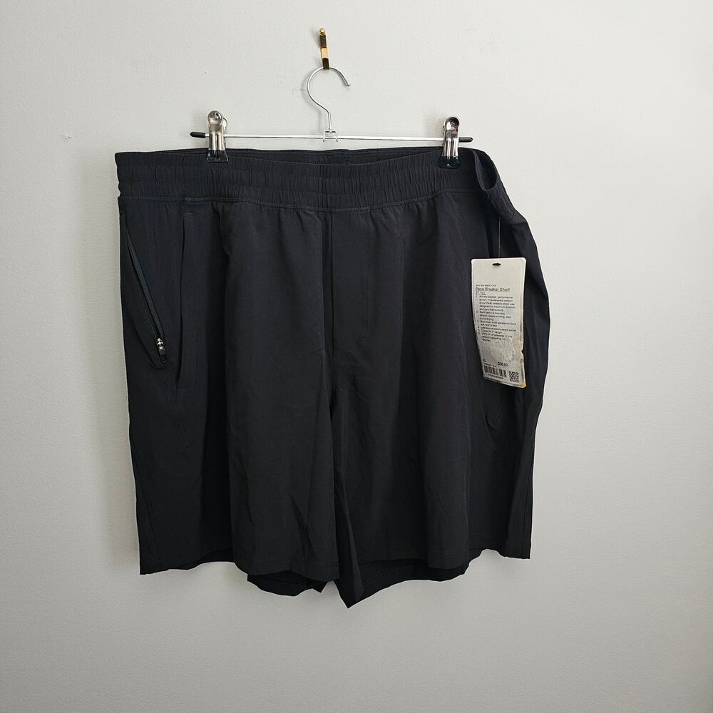 Lululemon Pace Breaker Short 7” *LL Linerless LM7BC6S BLK Mens Size XL